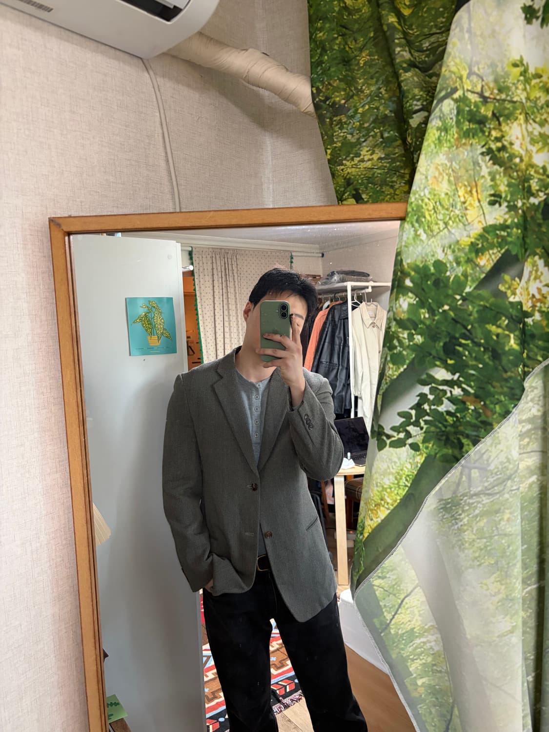 100-105) 타임옴므 울 블레이저 자켓  상품이미지2