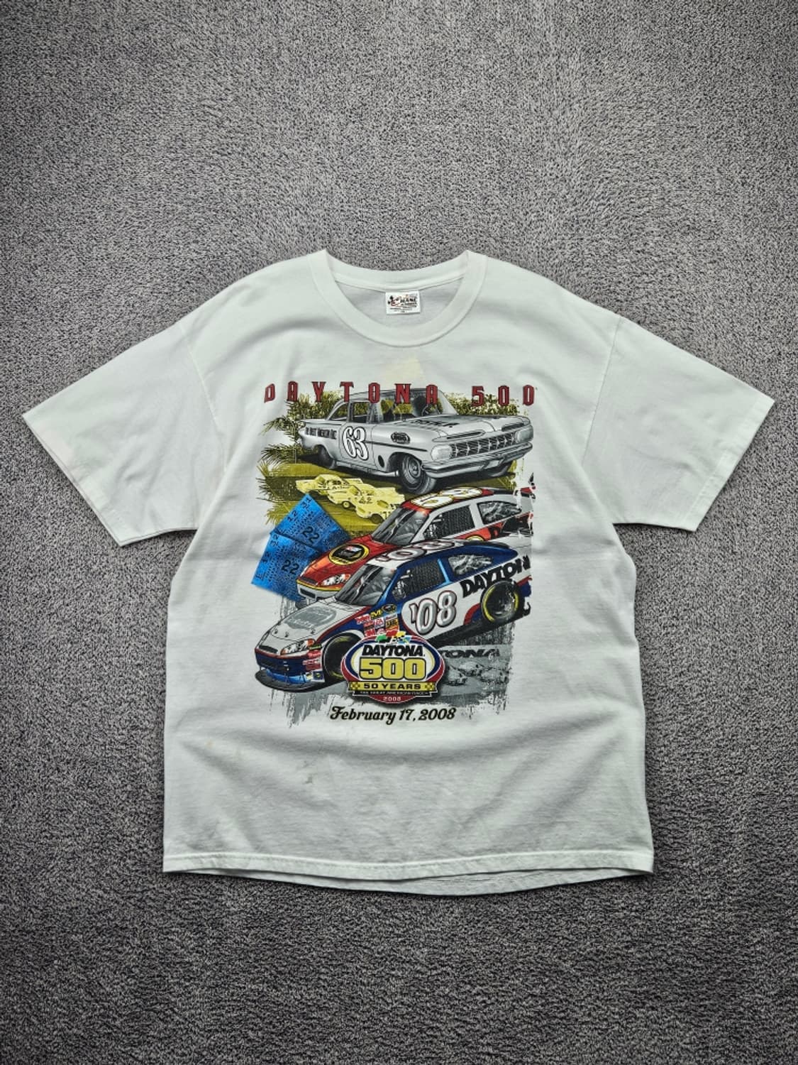 체이스어센틱 데이토나500 레이싱 반팔 티셔츠 ( XL ) / 11868 상품이미지2