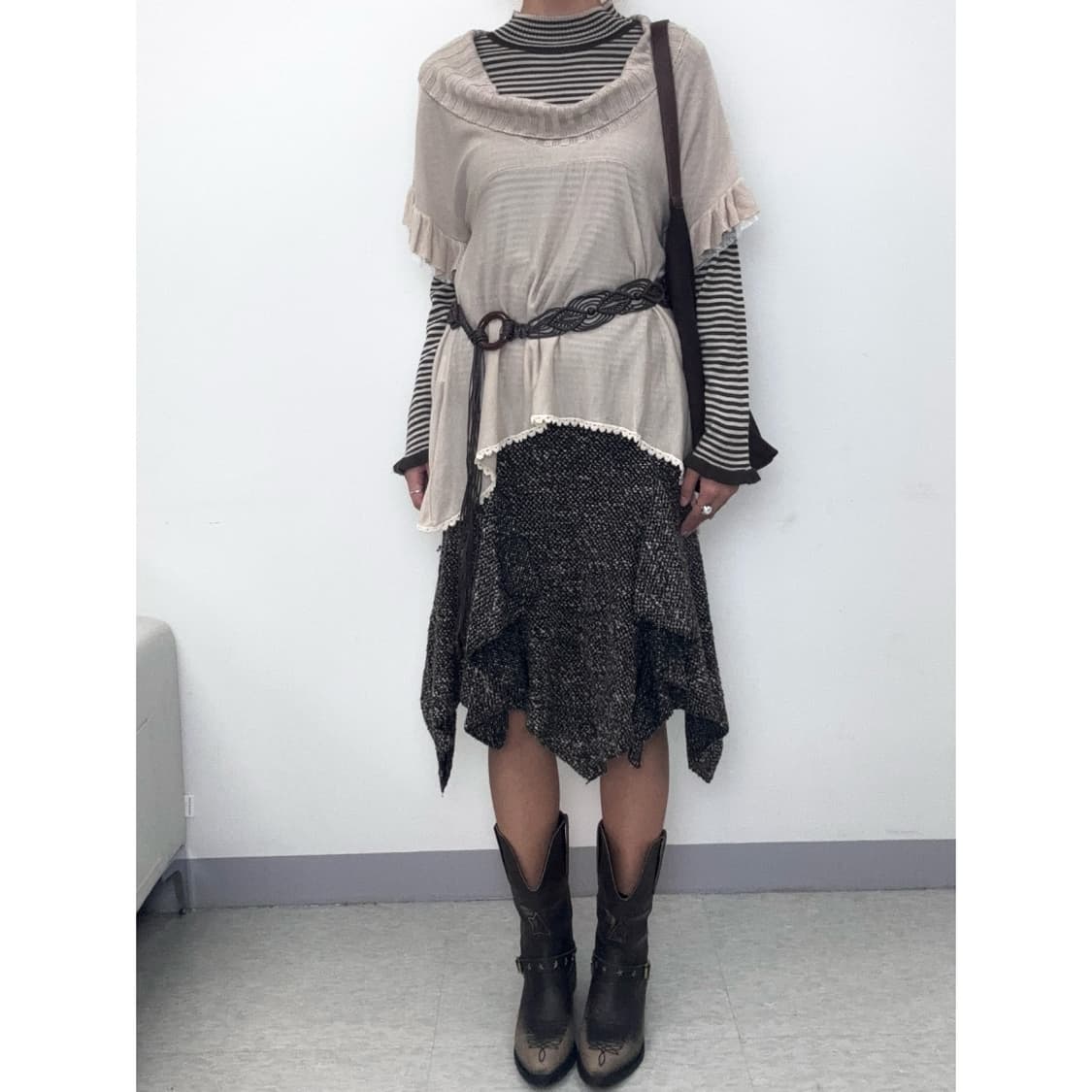 빈티지 브라운 롱슬리브 이너 상품이미지9