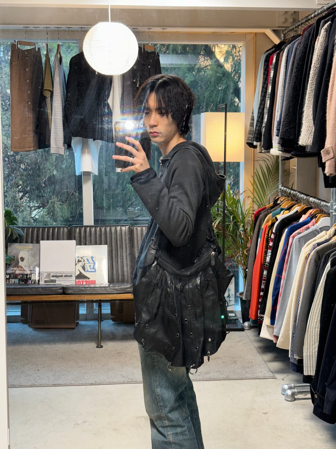 Jpn 피어싱 레더백 상품이미지6