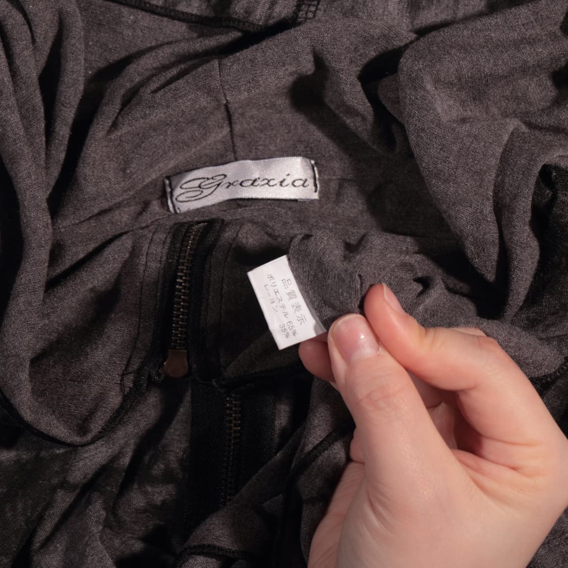 SHIRRING ZIP-UP HOODIE 상품이미지4