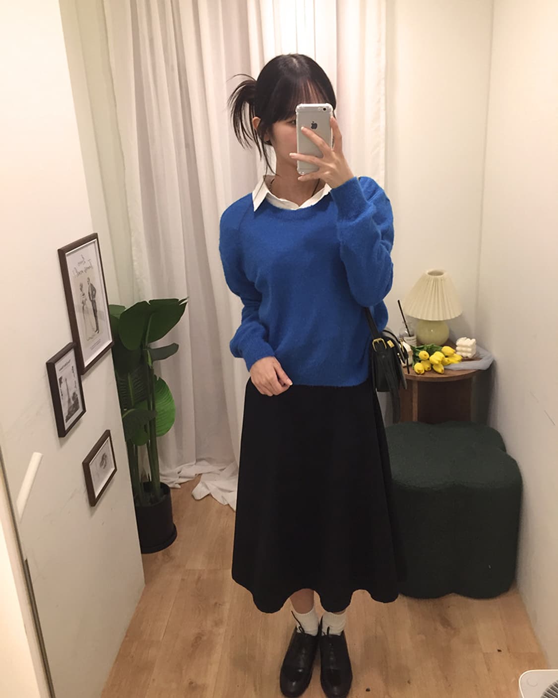 여성 빈티지 라운드니트 100 상품이미지1