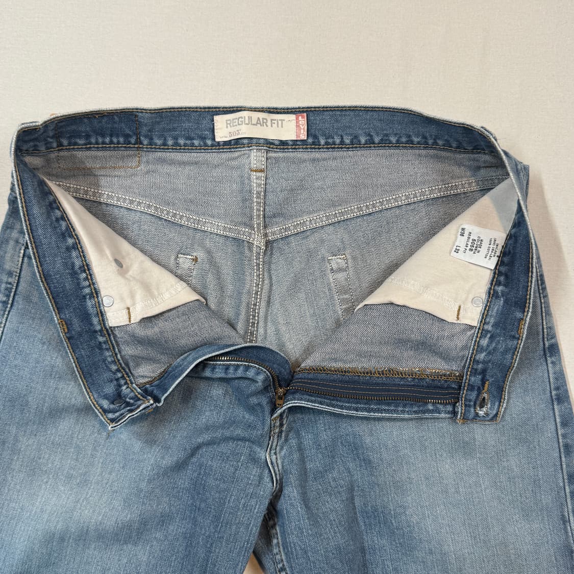 36inch) 리바이스 505 레귤러 핏 데님 청바지 상품이미지7