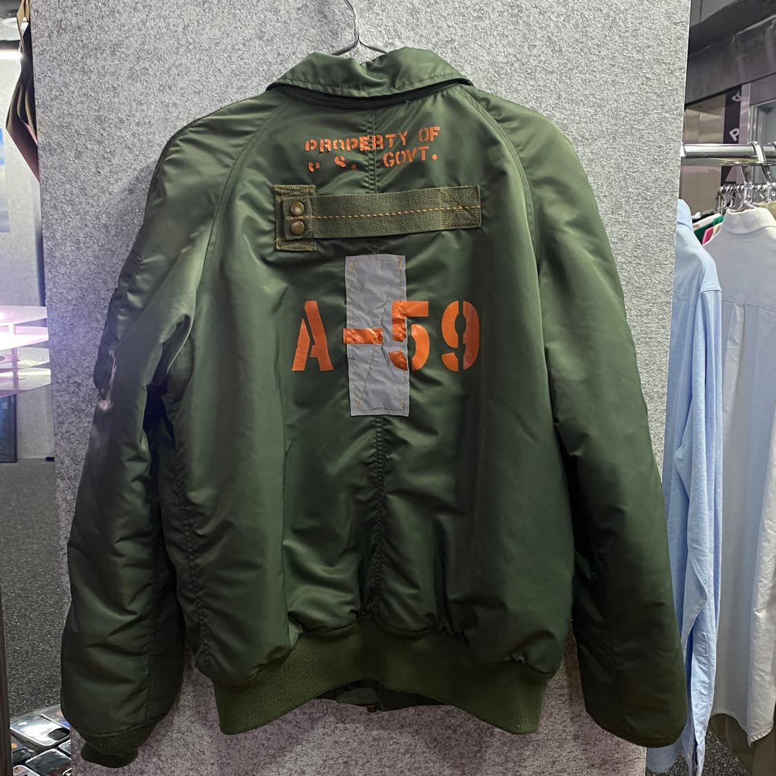 빈티지 패치 빅로고 ma-1 B2823 상품이미지3
