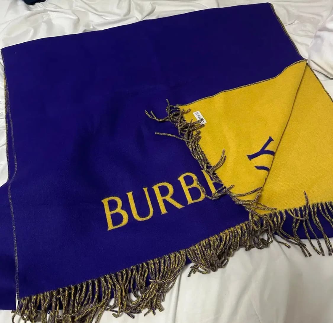 캐시미어100 버버리 양면 머플러 숄  상품이미지2