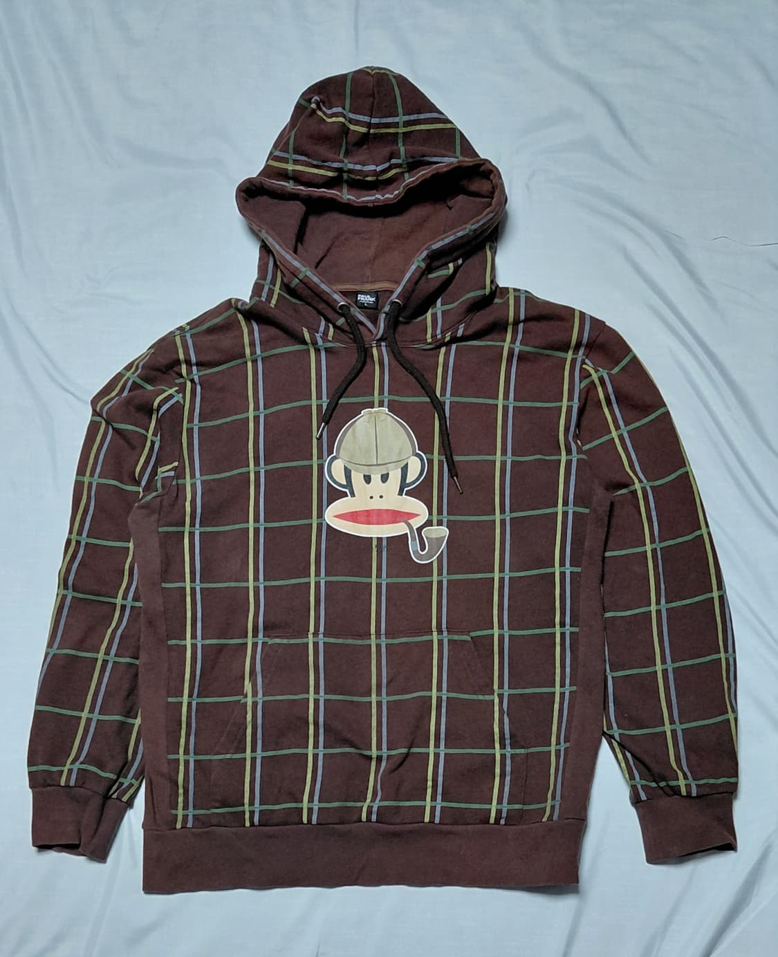 폴 프랭크(Paul Frank) 셜록 홈즈 줄리어스 체크 후드티 L 상품이미지1