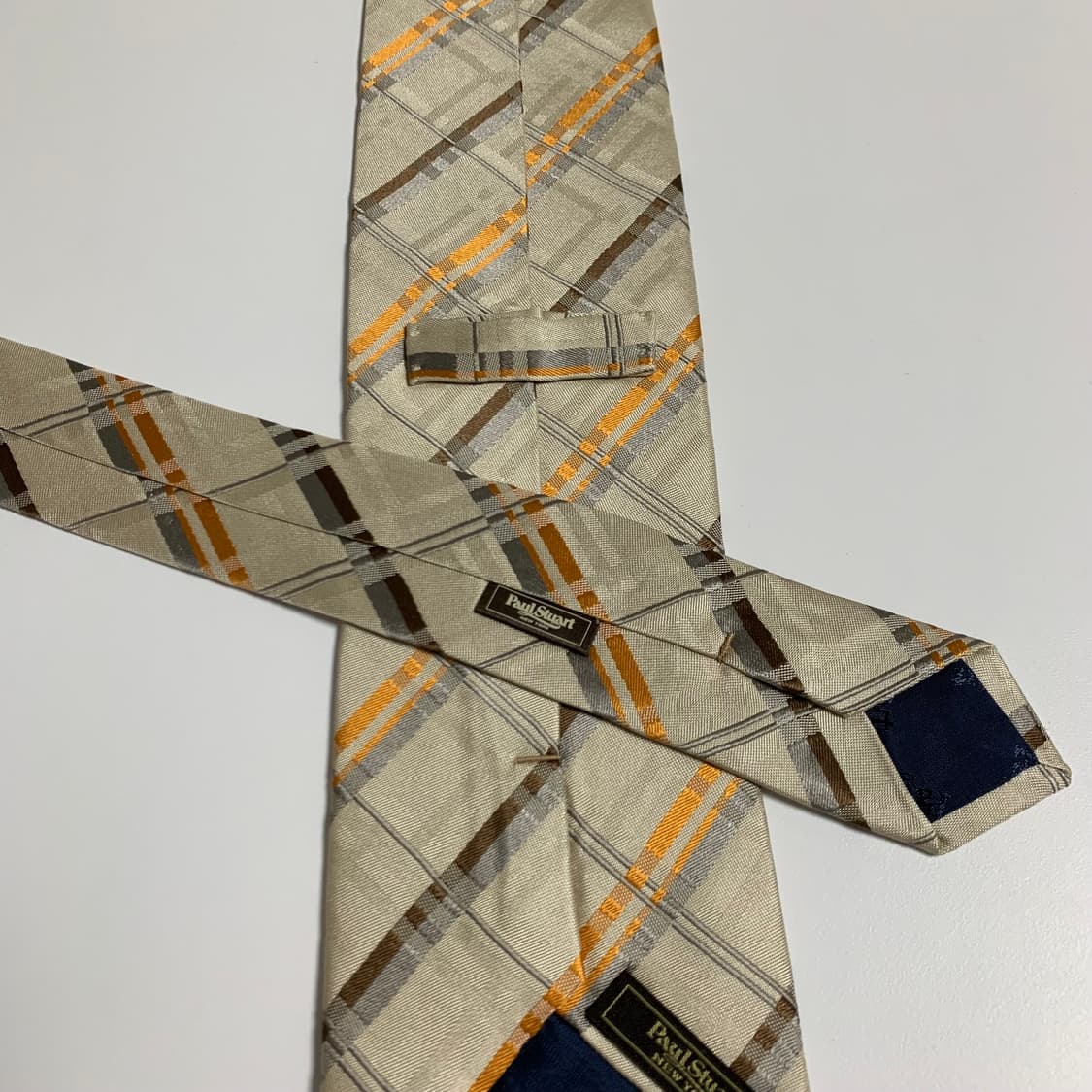 폴스튜어트 명품 체크넥타이 결혼식룩 코디 A+등급 최상급 상품이미지5