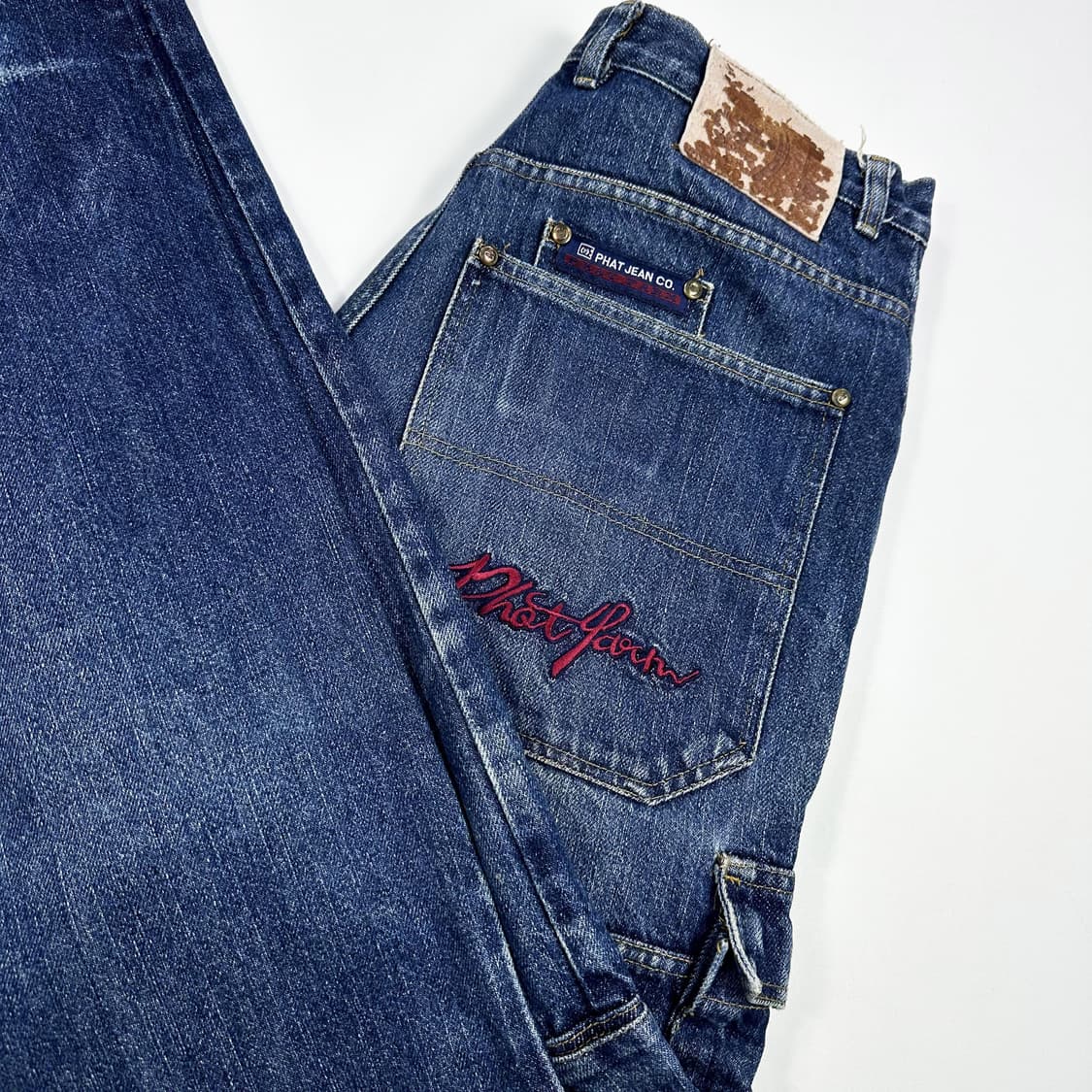 VTG 빈티지 USA 워싱 데님 카고팬츠 (32인치) 상품이미지1