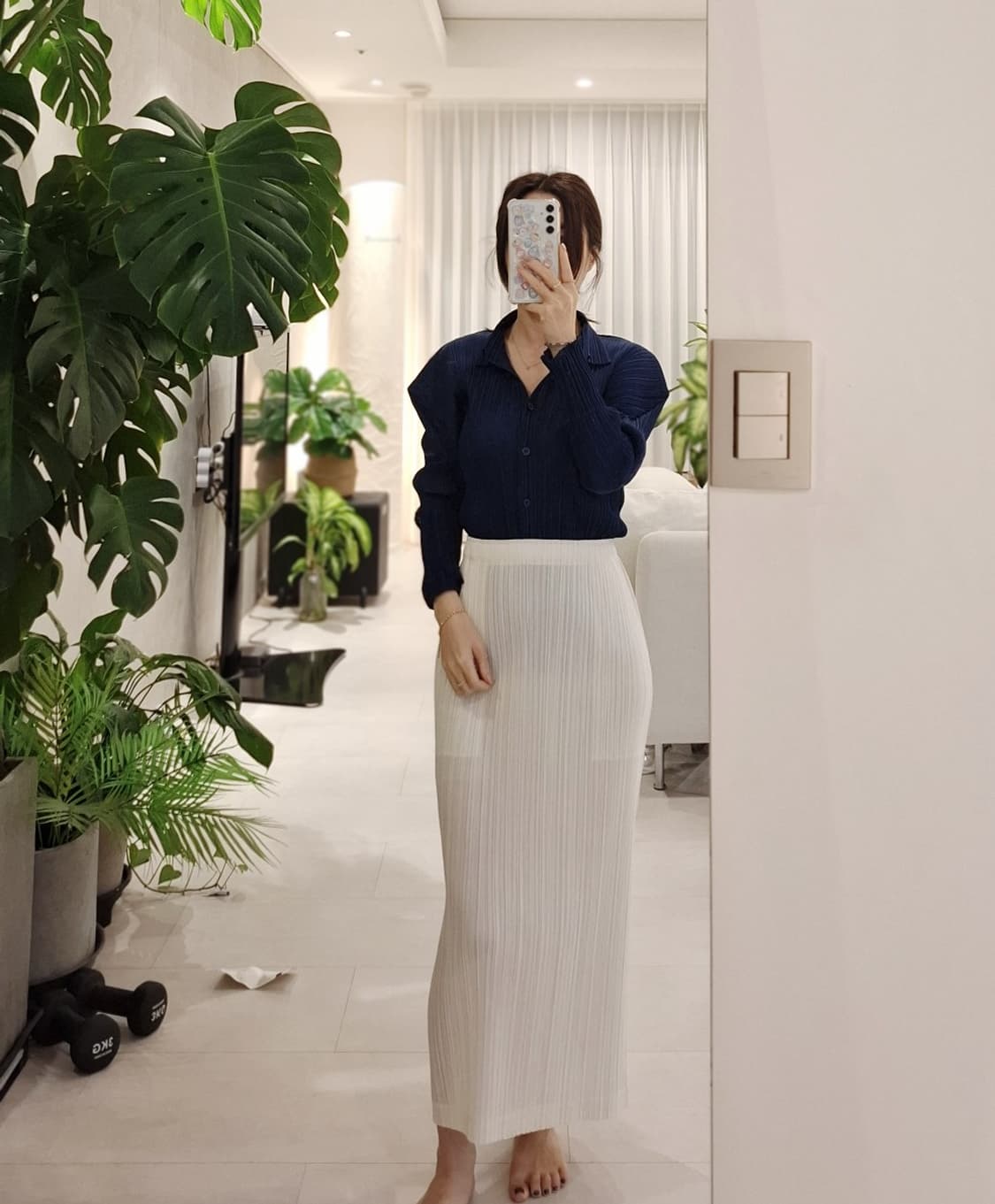 플리츠플리즈 셔츠형 카라탑 이세이미야케 상품이미지3