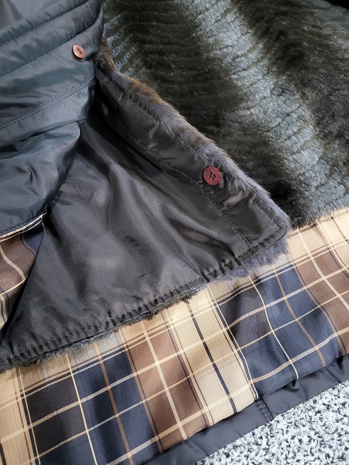 BASSO 옴므 패딩 코트 (내피 토끼털 )  상품이미지5