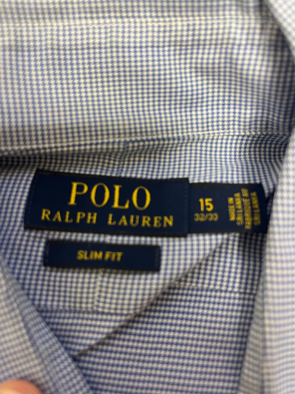 폴로 랄프로렌 블루 체크 남방 상품이미지2