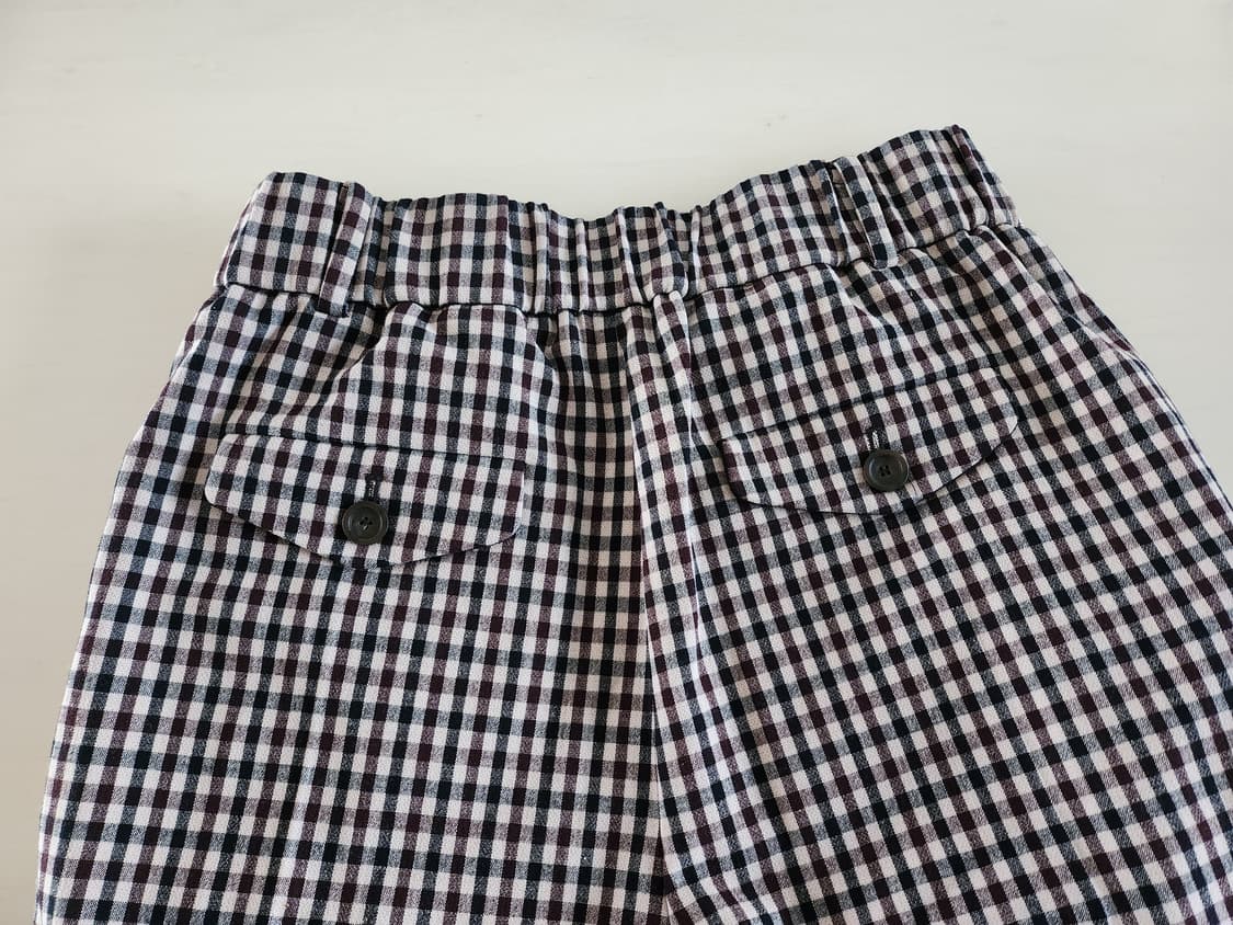 길트프리 울 체크 핀턱 멋진 바지 상품이미지10