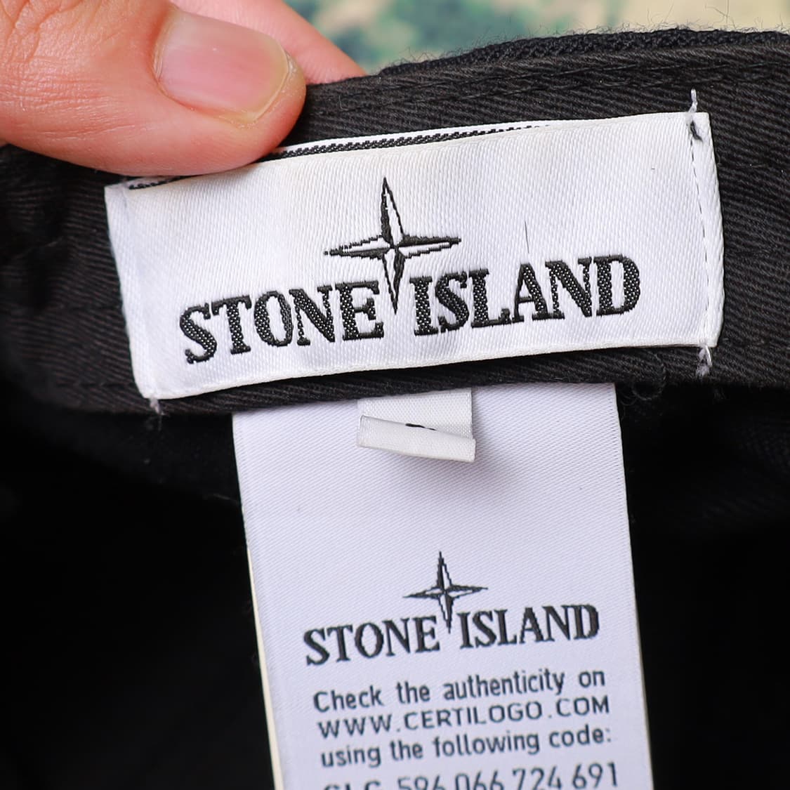 Stone Island 스톤아일랜드 시그니처 로고 볼캡 블랙 상품이미지3