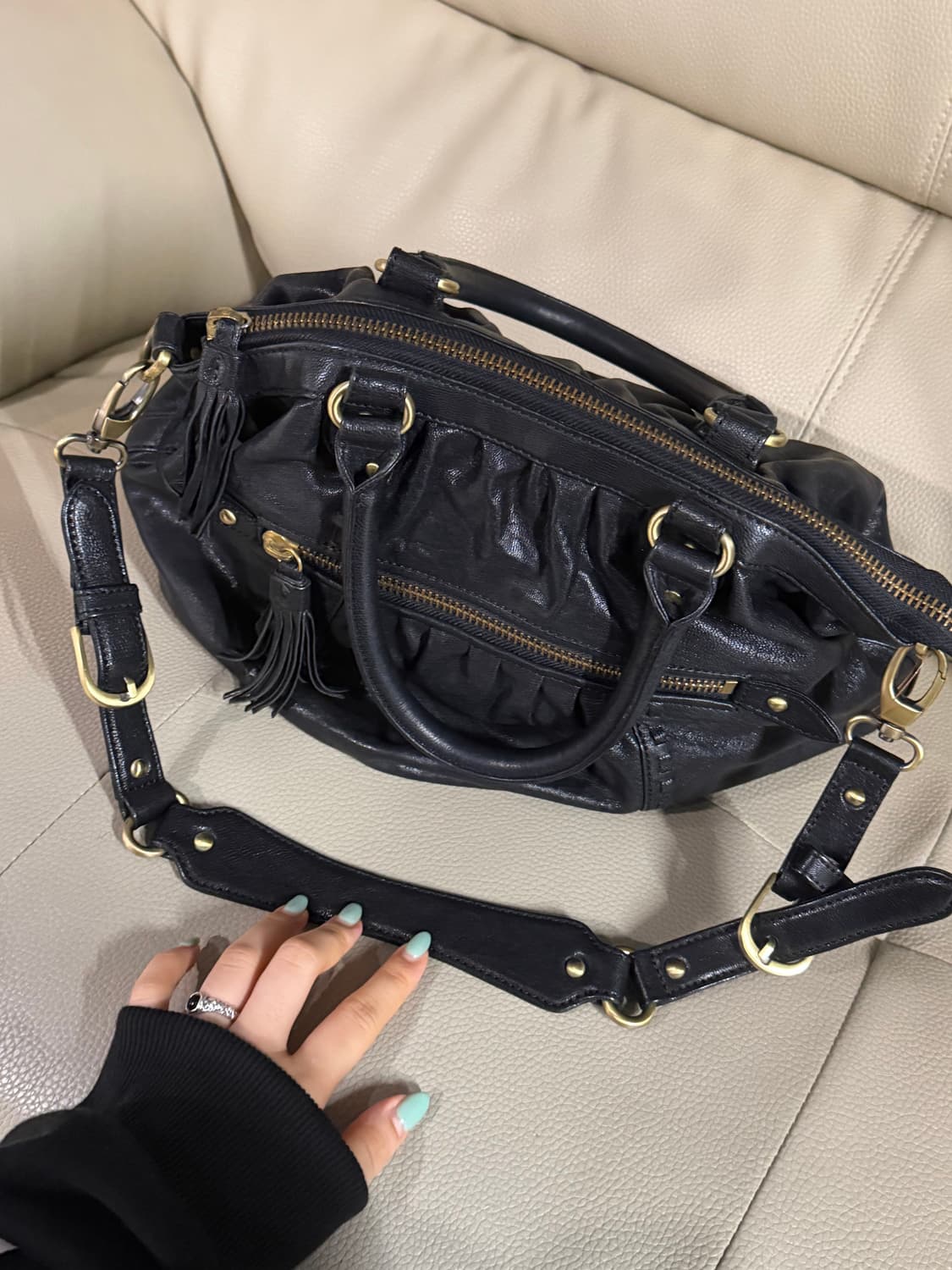 braided stitch point tote & shoulder bag 상품이미지6