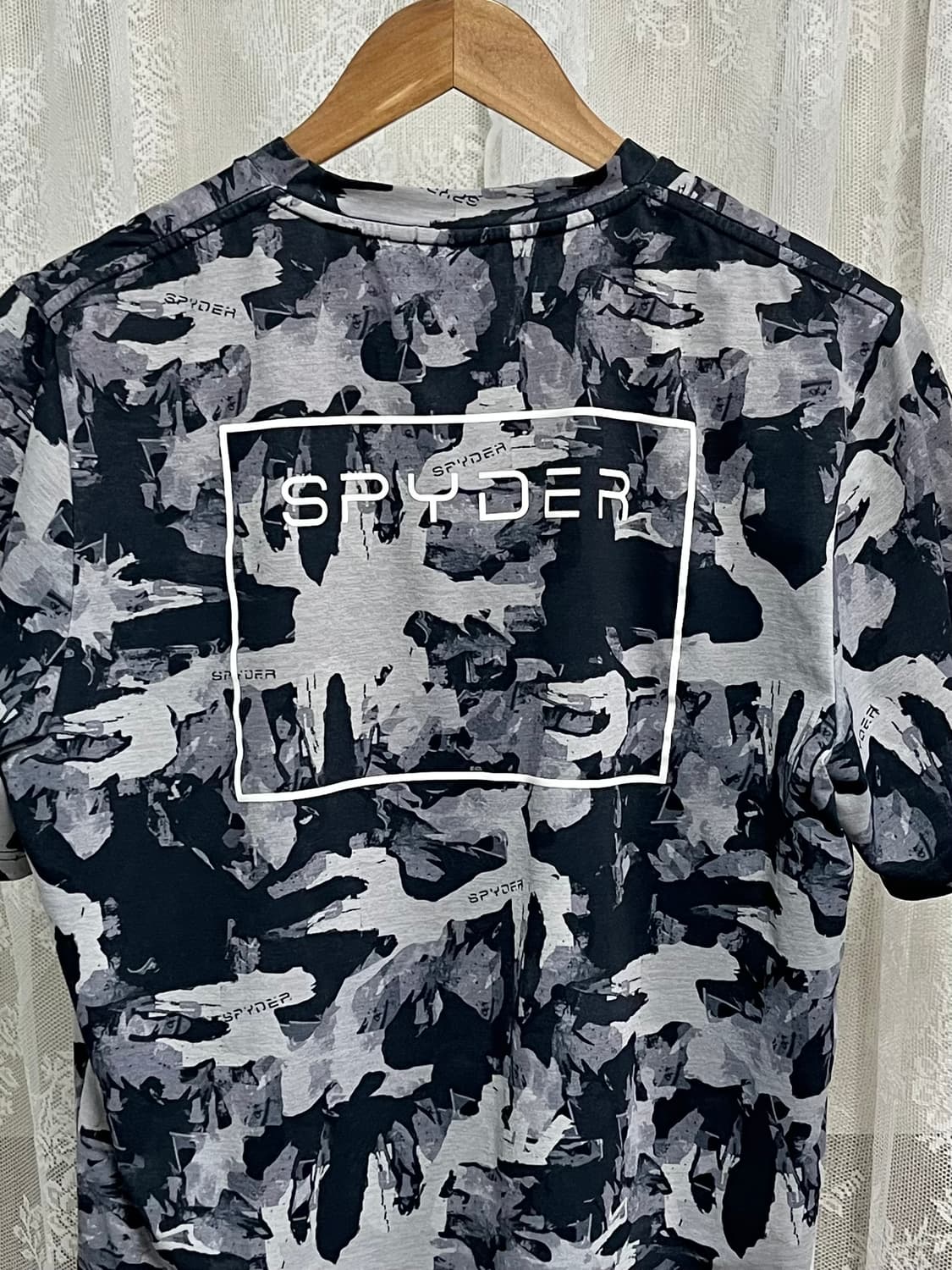 L) 스파이더 그래픽 반팔 티셔츠 그레이 상품이미지4
