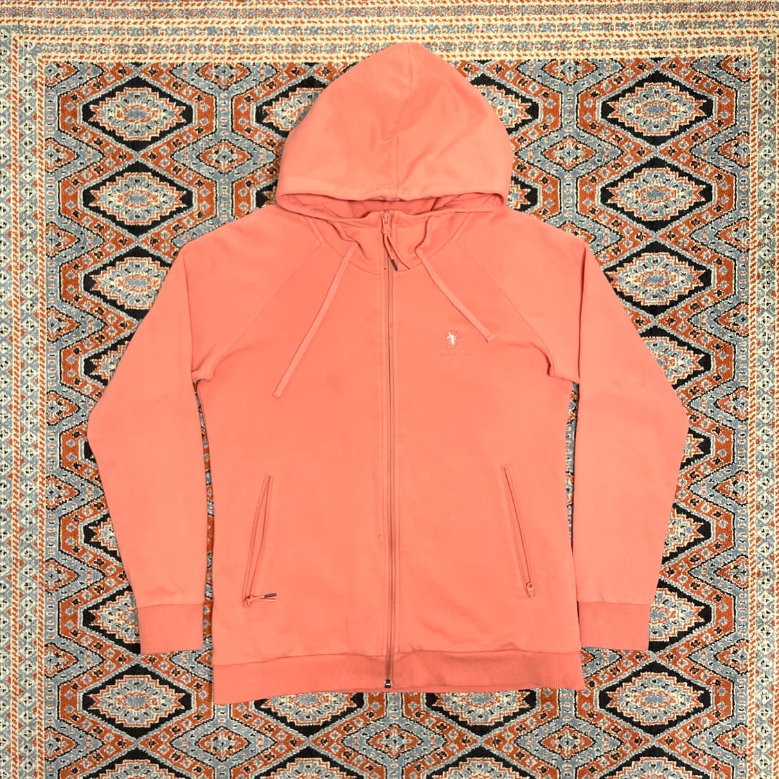 블랙야크 핑크 기모 후드집업 여성100 상품이미지1