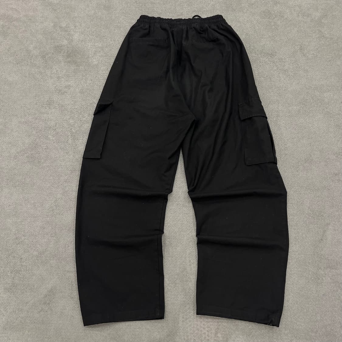 L 낫포너드 블랙 카고 스트링 팬츠 상품이미지4