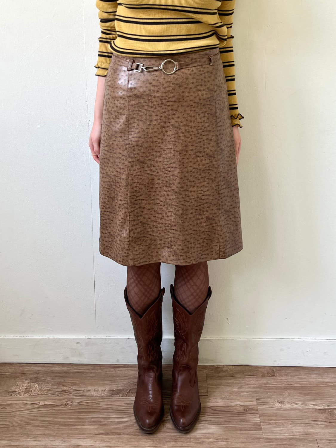 Diab’less 레더 스커트 상품이미지5