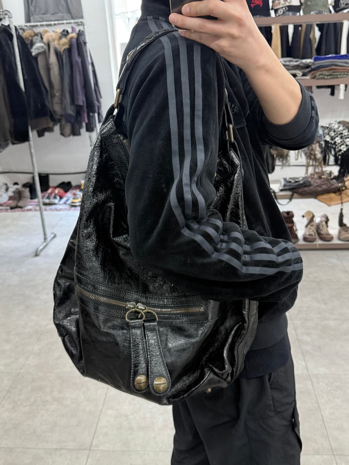 gerard darel 카프 레더 토트백 상품이미지8