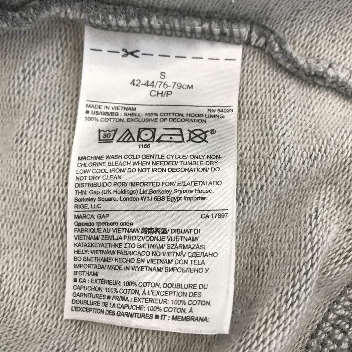 갭 GAP 유니온잭 플래그 후드 [S] 상품이미지6