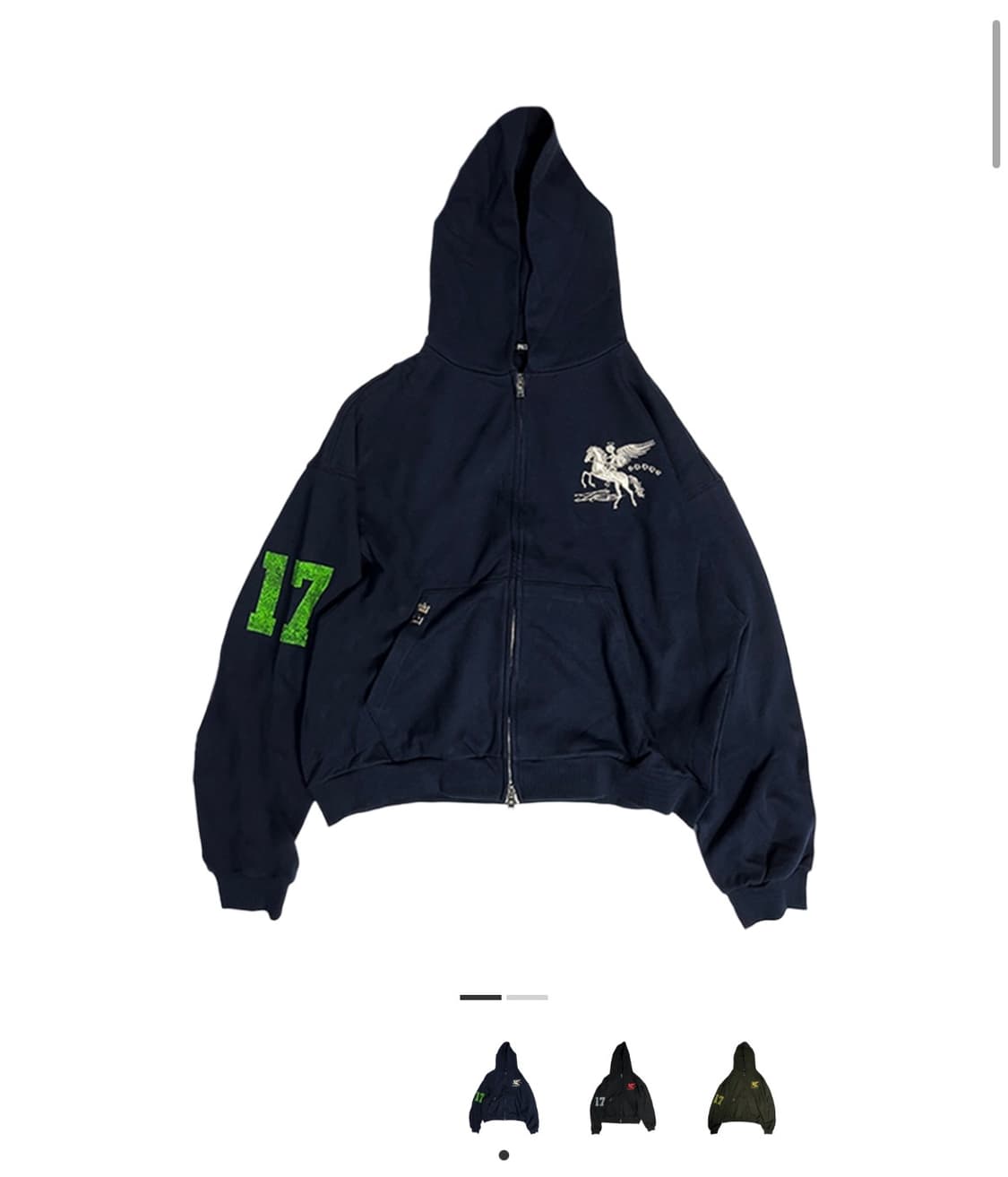 파코서플라이 PACOSPLY 엔젤 후드집업 네이비 상품이미지1