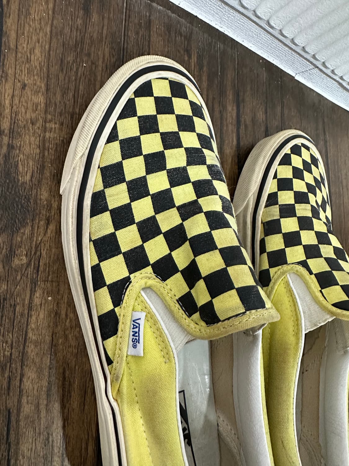 반스 옐로우 체커보드 슬립온 올드스쿨 275mm 상품이미지4