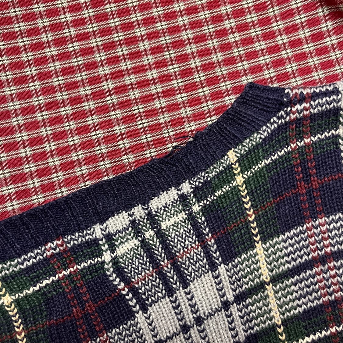 폴로 골프 체크 라운드니트 상품이미지9