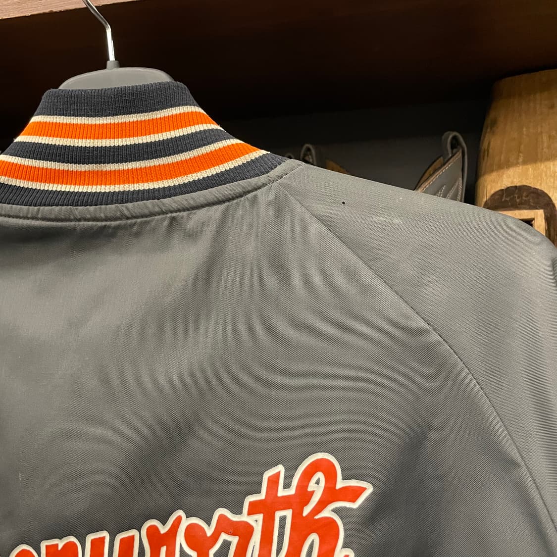 80s 버트윈 USA 베이스볼 팀 새틴 자켓 상품이미지5