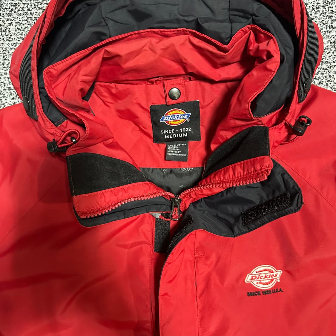 (100추천) 디키즈 레드 후드 바람막이 자켓 상품이미지2