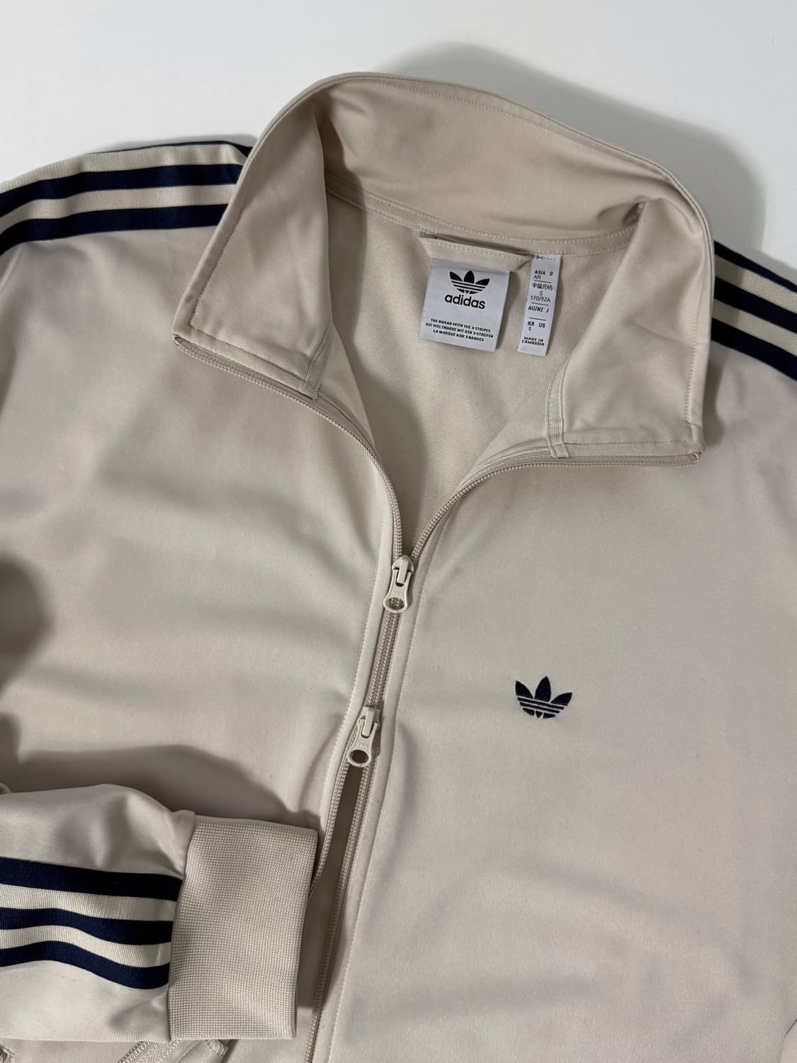 아디다스 오버핏 베켄바우어 베이지 투웨이 트랙 져지 상품이미지2