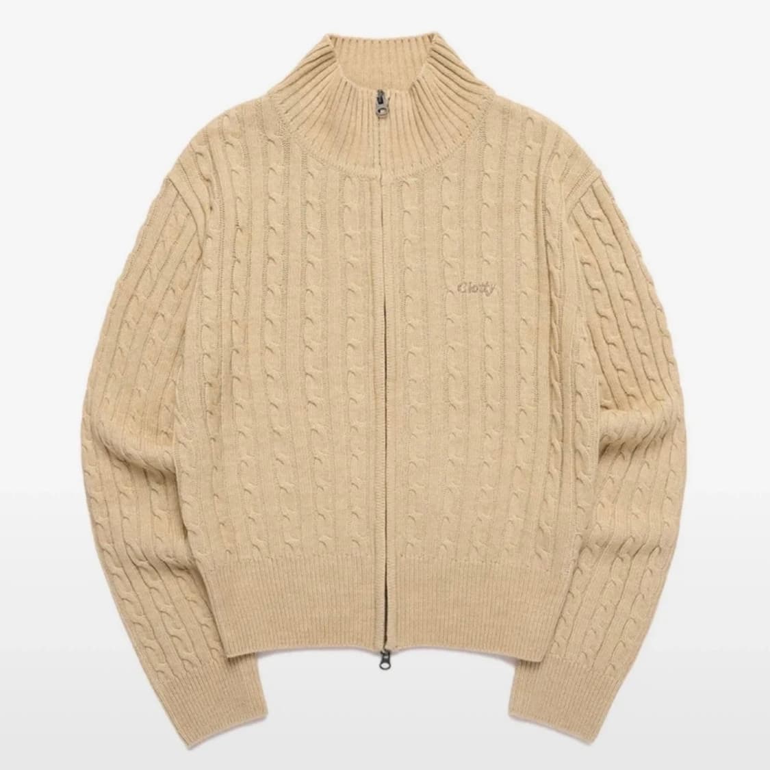 (정가 79,000원) 케이블 니트 집업 상품이미지1