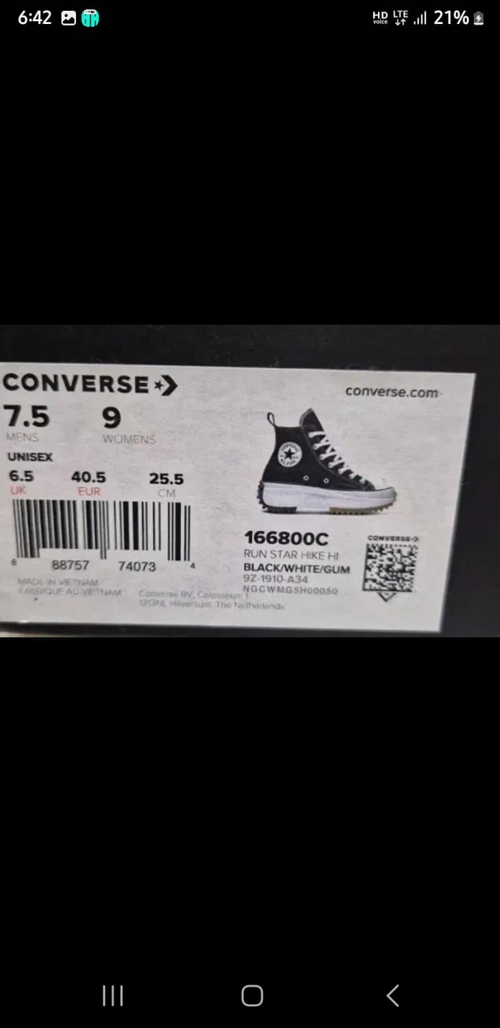 컨버스 런스타 블락 하이답 255 상품이미지5