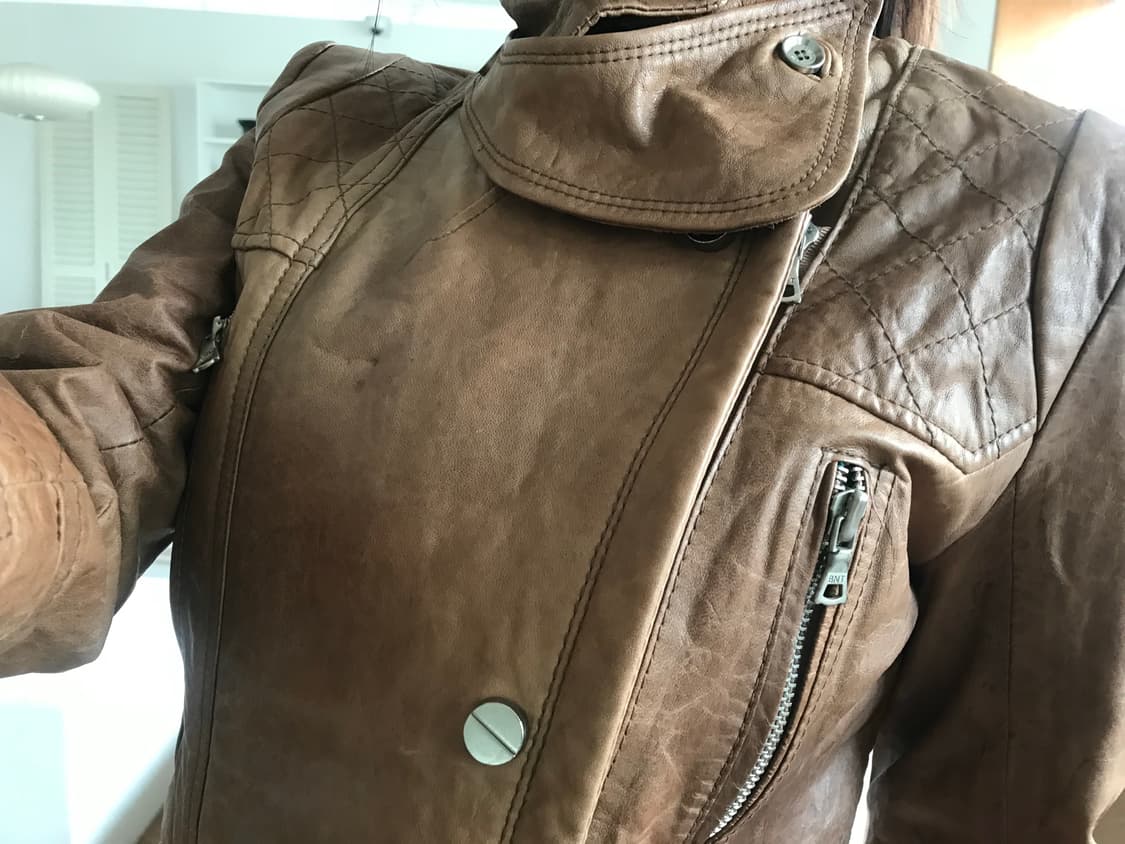 vintage benetton leather jacket 상품이미지6