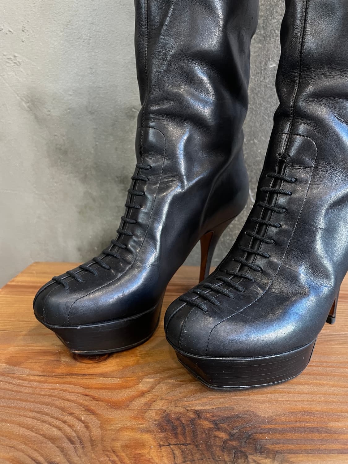 90s 입생로랑 레이디 에스코트 부츠 상품이미지2