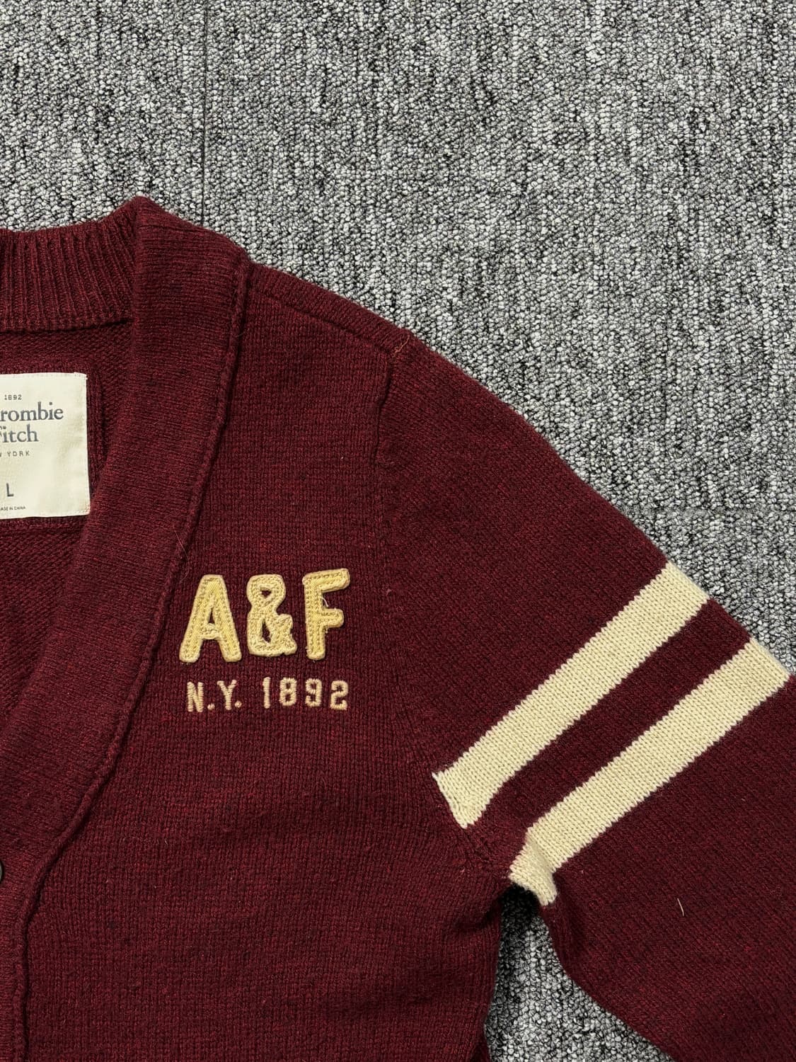 아베크롬비 앤 피치 레터맨 가디건 상품이미지3