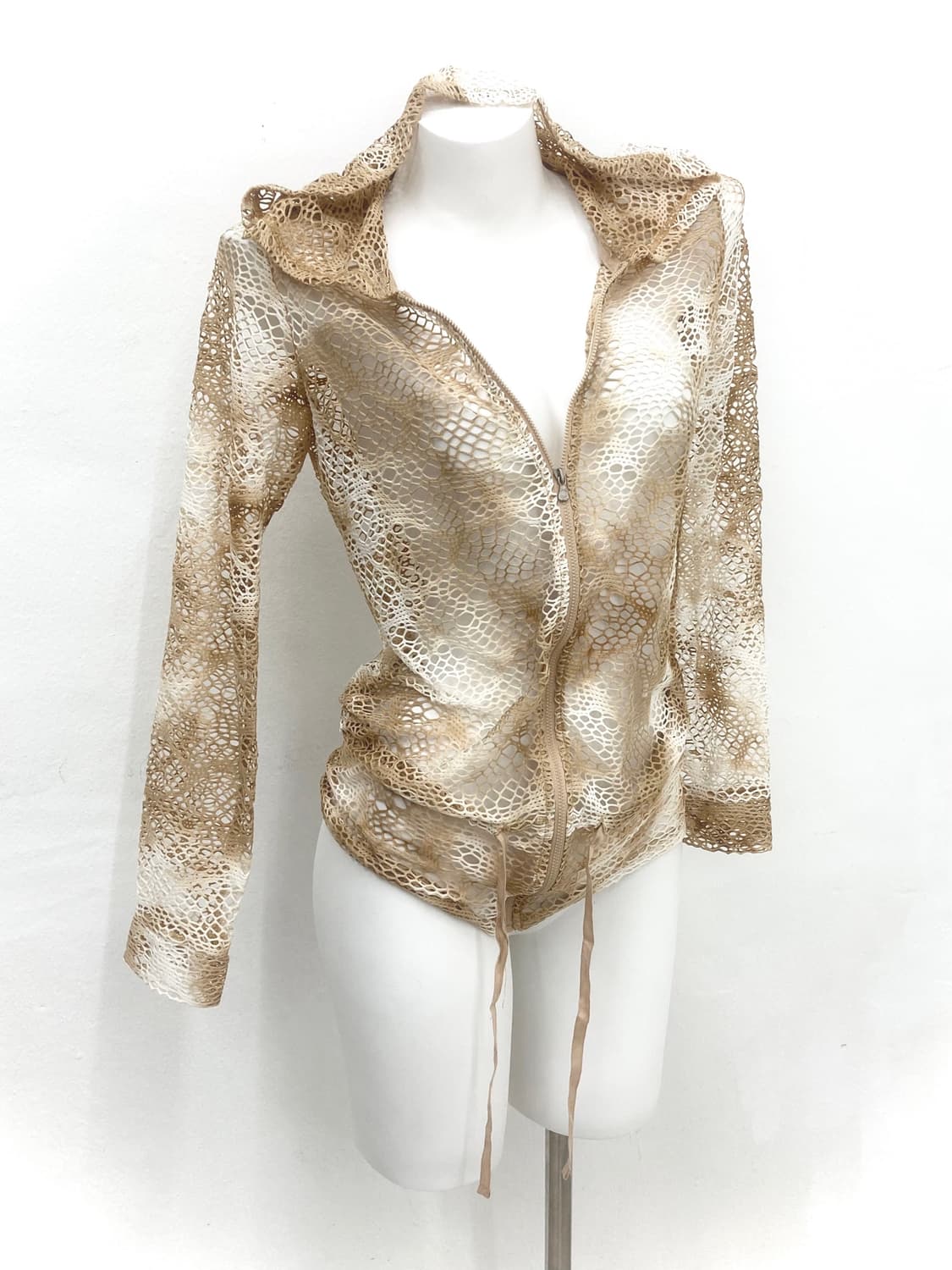 Crochet hooded zip-up 상품이미지1