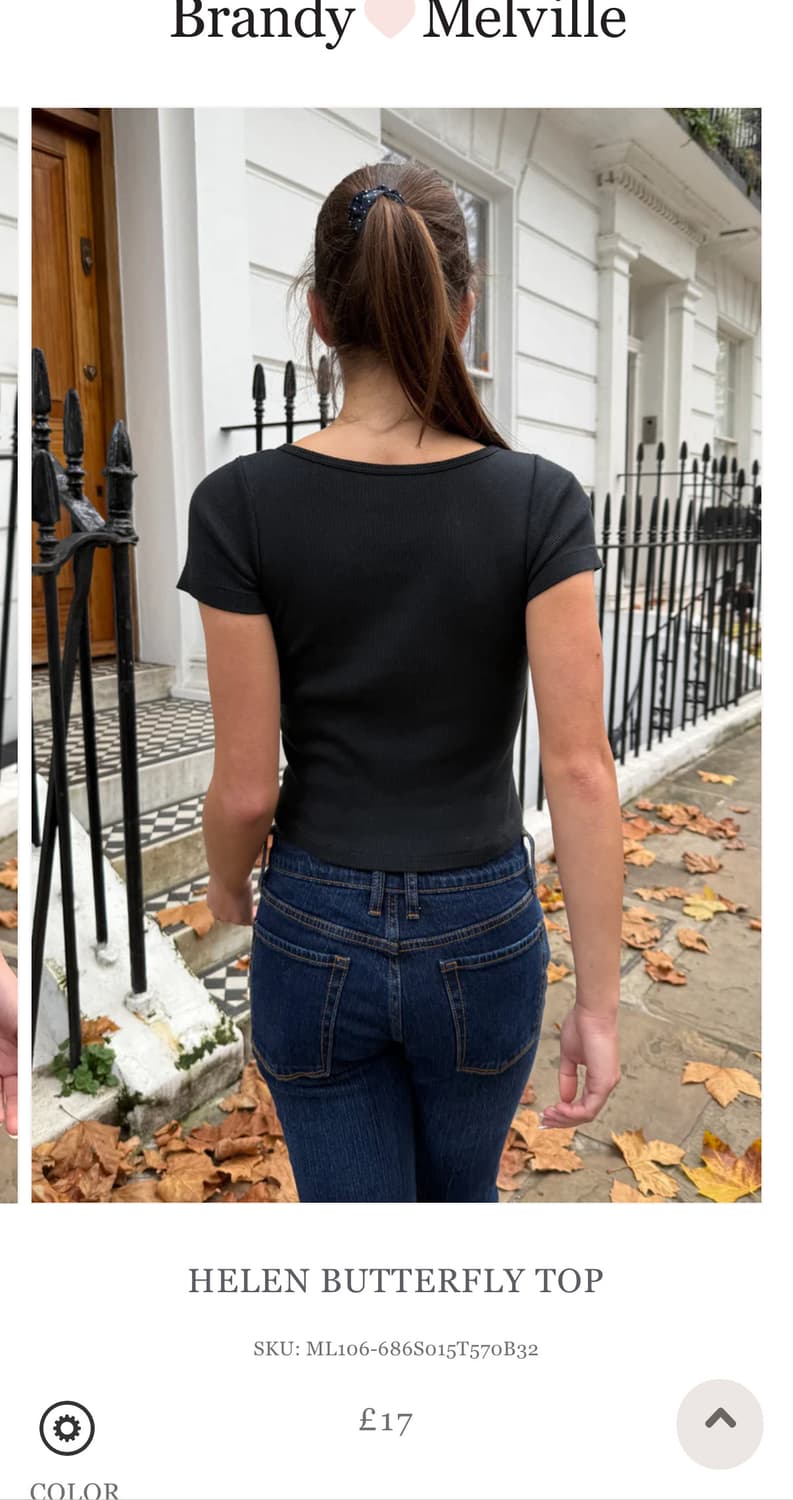 브랜디멜빌 나비자수 반팔티 상품이미지3