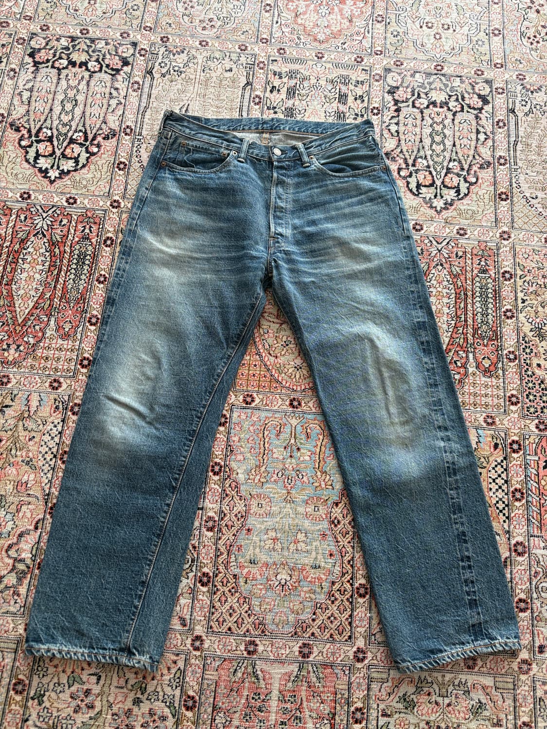 웨어하우스 used wash medium indigo 상품이미지1