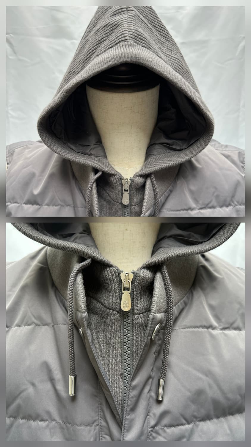 [정품인증] 브루넬로쿠치넬리 레이어드 구스다운 패딩 베스트 XL 상품이미지4