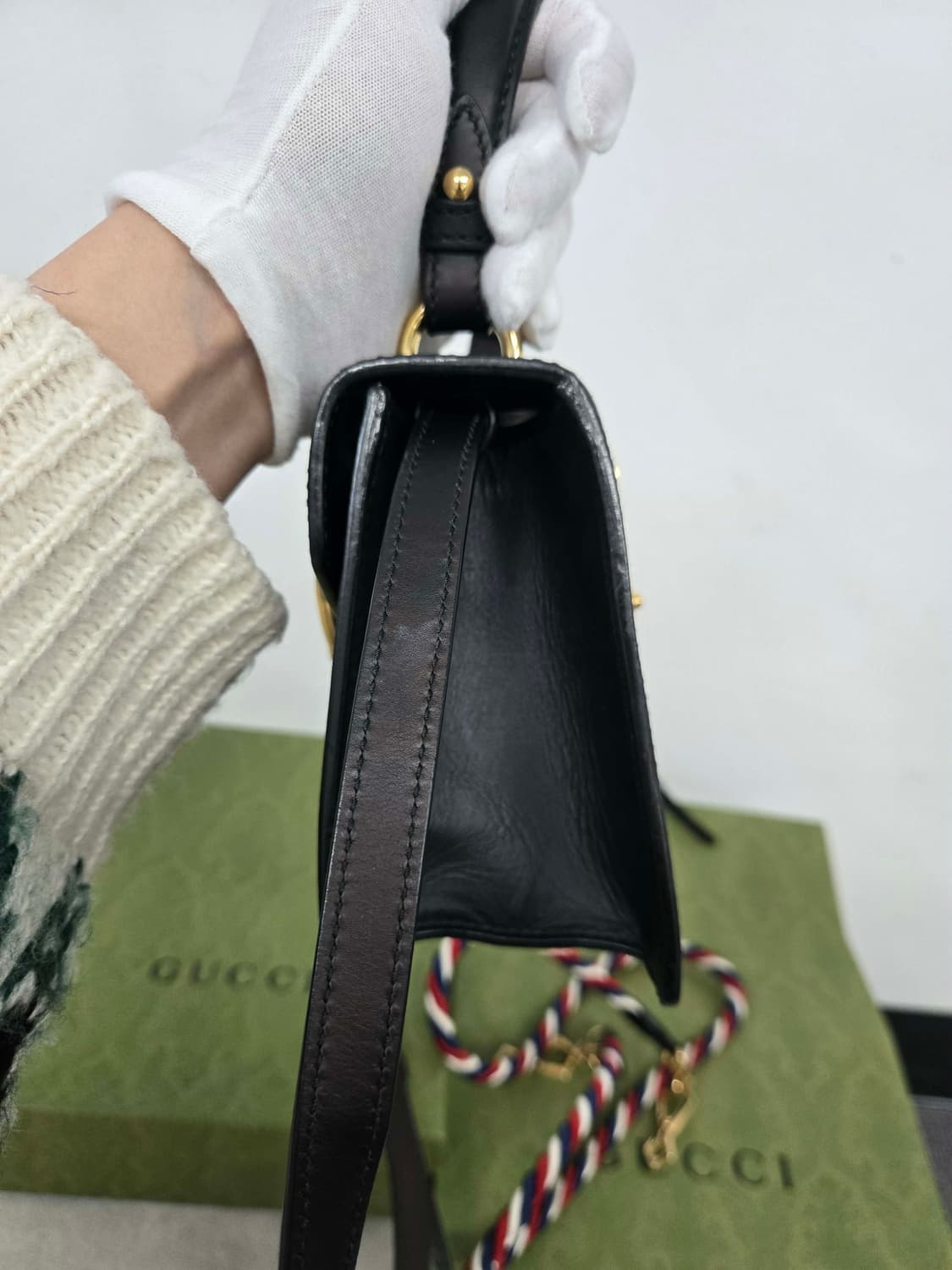 [보증서 정품] 구찌 실비백 블랙 상품이미지6