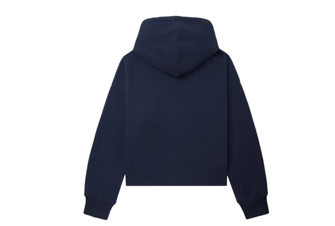 베이프 에이프 라인 XS 셔닐 자수 뱃지 후드 집업 네이비 상품이미지2