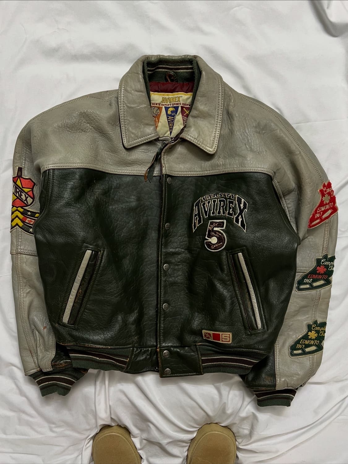 아비렉스 가죽자켓 바시티자켓 상품이미지2