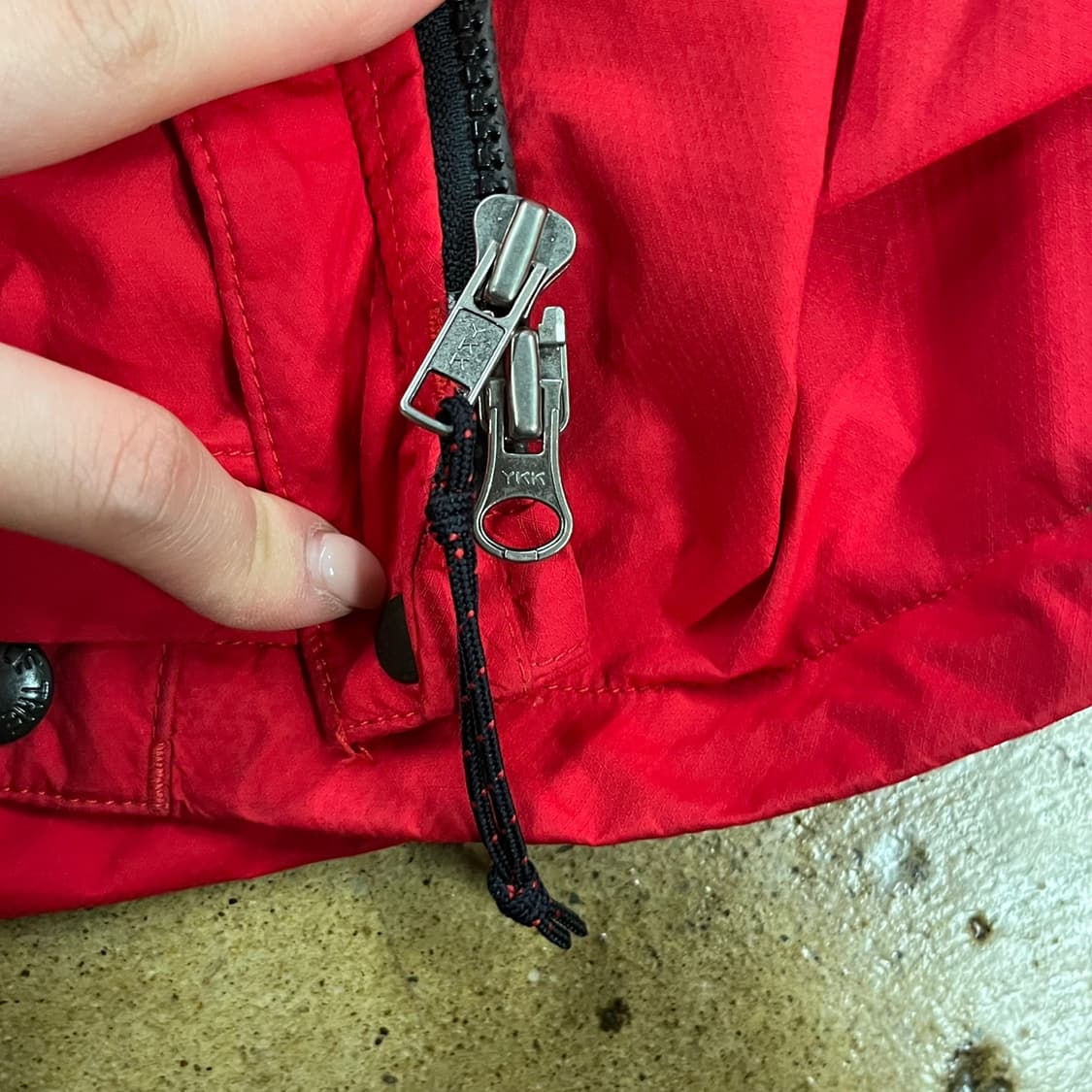 [정품/L] 노스페이스 레드 바람막이 자켓 b19 상품이미지6