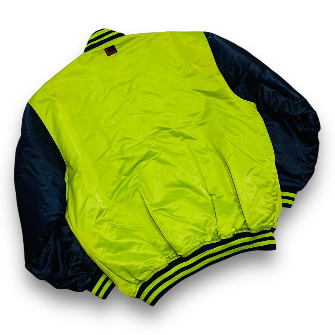 푸부 00s 올드스쿨 힙합 그린 바시티 자켓 상품이미지4