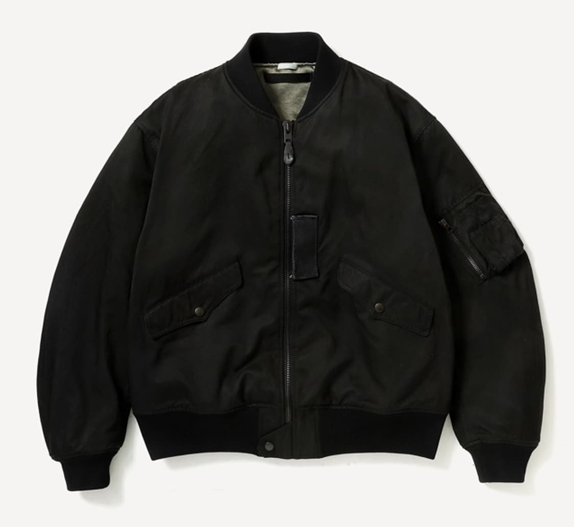 [4] 아프레쎄 빈티지 실크 엘투비 플라이트자켓 상품이미지1