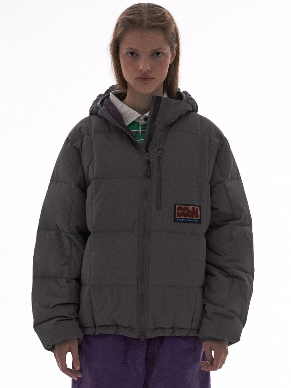 테켓 파파스 패딩 L 차콜 상품이미지1