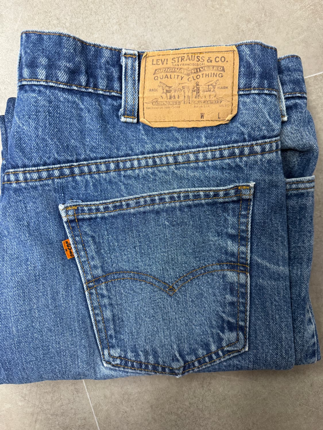 [made in usa] 리바이스 517 오렌지탭 탈론 42 지퍼  상품이미지1
