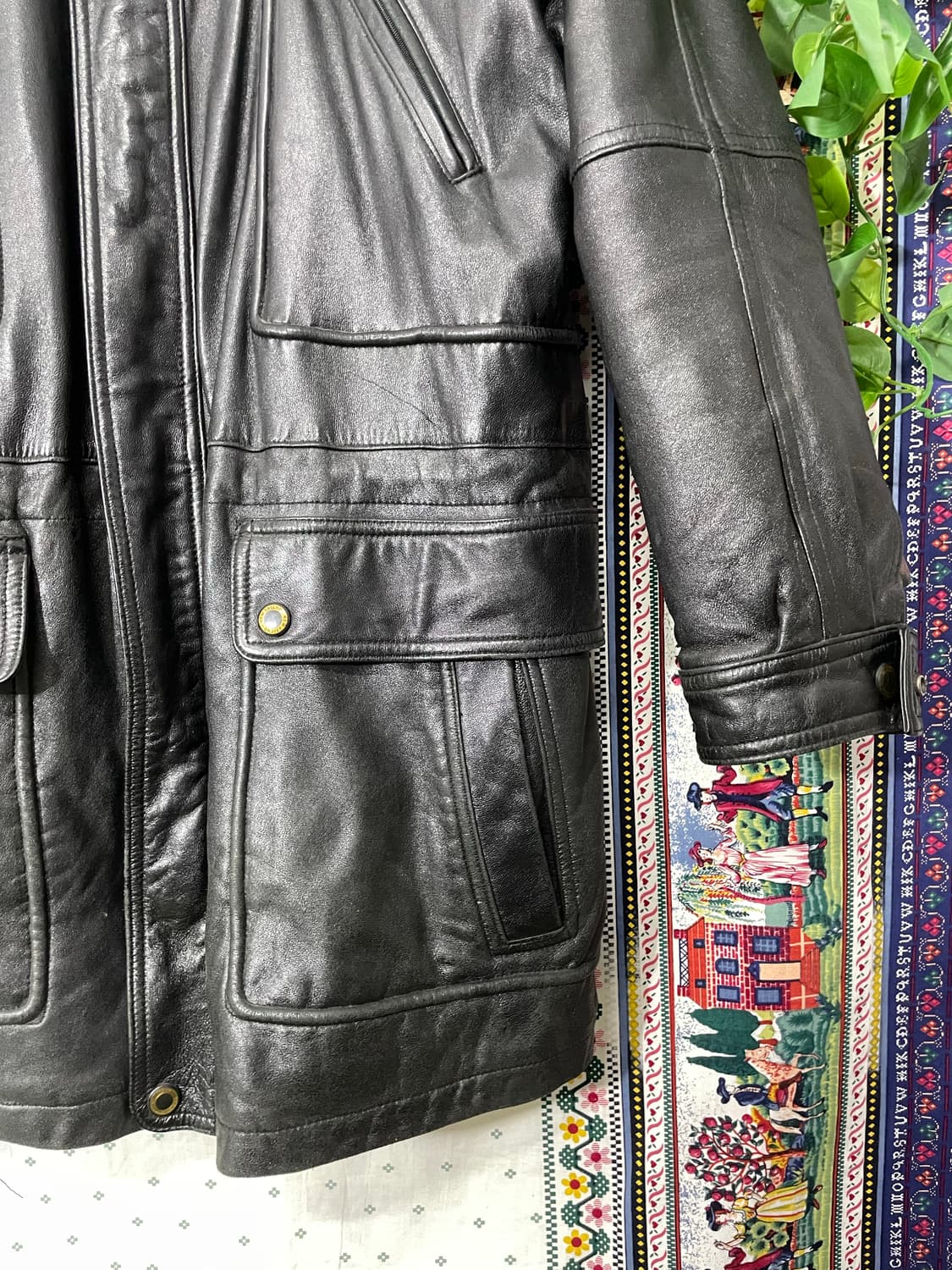 빈티지 레더 카코트 상품이미지4