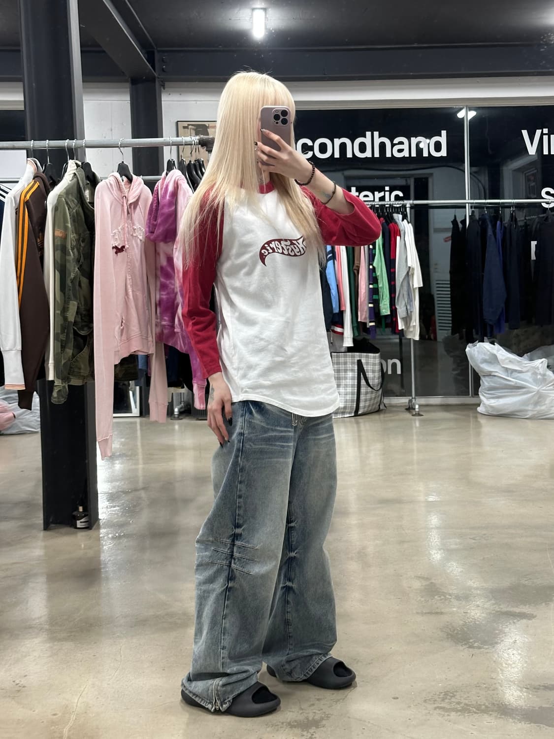 히스테릭 글래머 핫 휠 레글런 긴팔 슬리브 상품이미지3