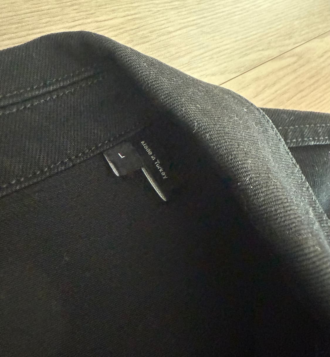 띠어리 데님자켓 블랙 L사이즈 상품이미지4